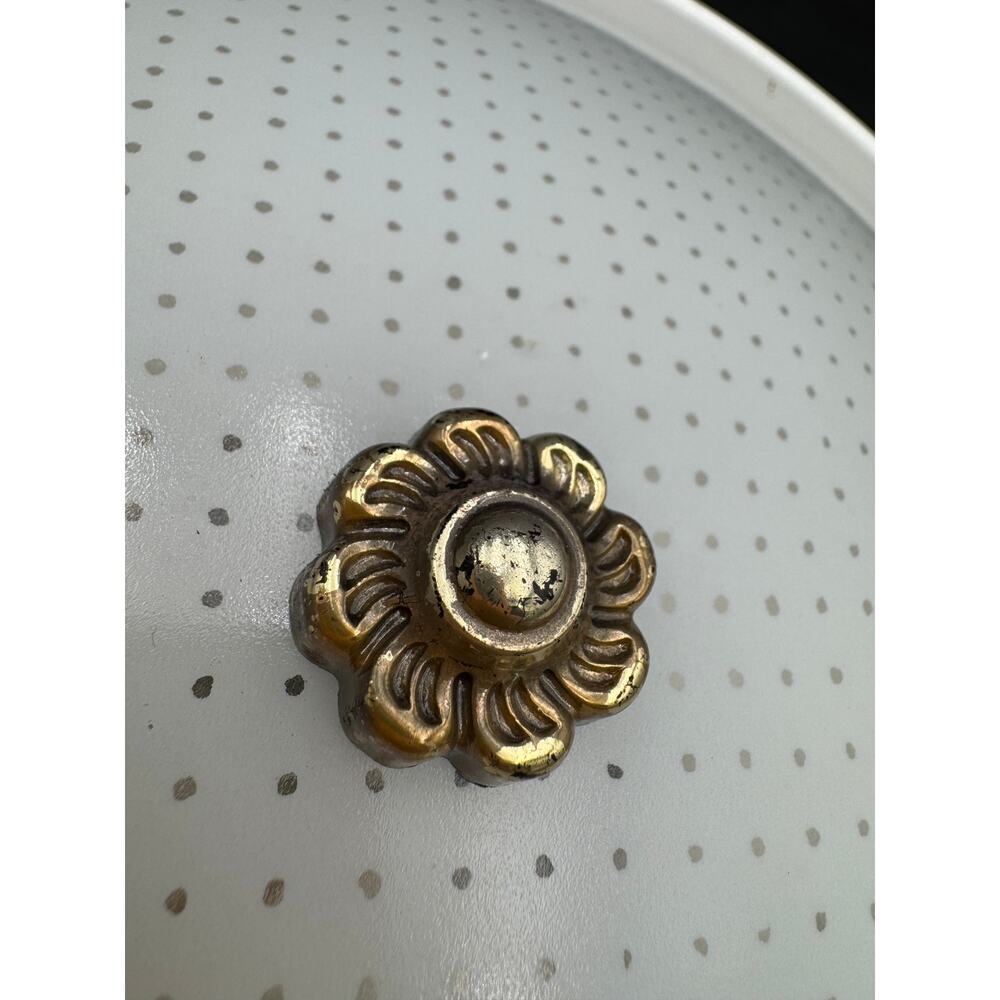 Ceiling Light Vintage 1965 Polka Dot Pendant 12" NOS